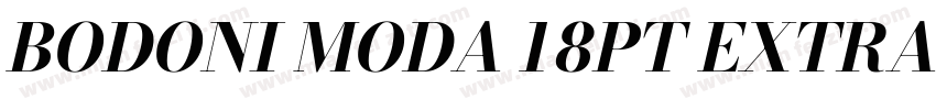 BODONI MODA 18PT EXTRABOLD ITALIC字体转换